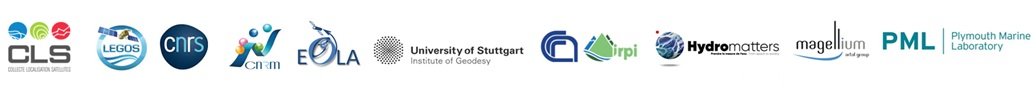 List of partners : CLS, LEGOS, CNRS, CNRM, EOLA, CNR-IRPI, Hydromatters, Magellium, University of Stuttgart, PML